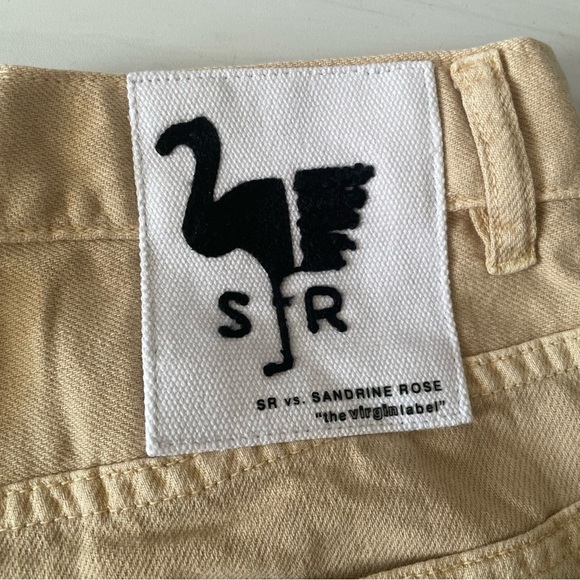 SR vs. Sandrine Rose X Free People Raw Hem Shorts- Sunflower- Size 26-NWT - Picture 5 of 8